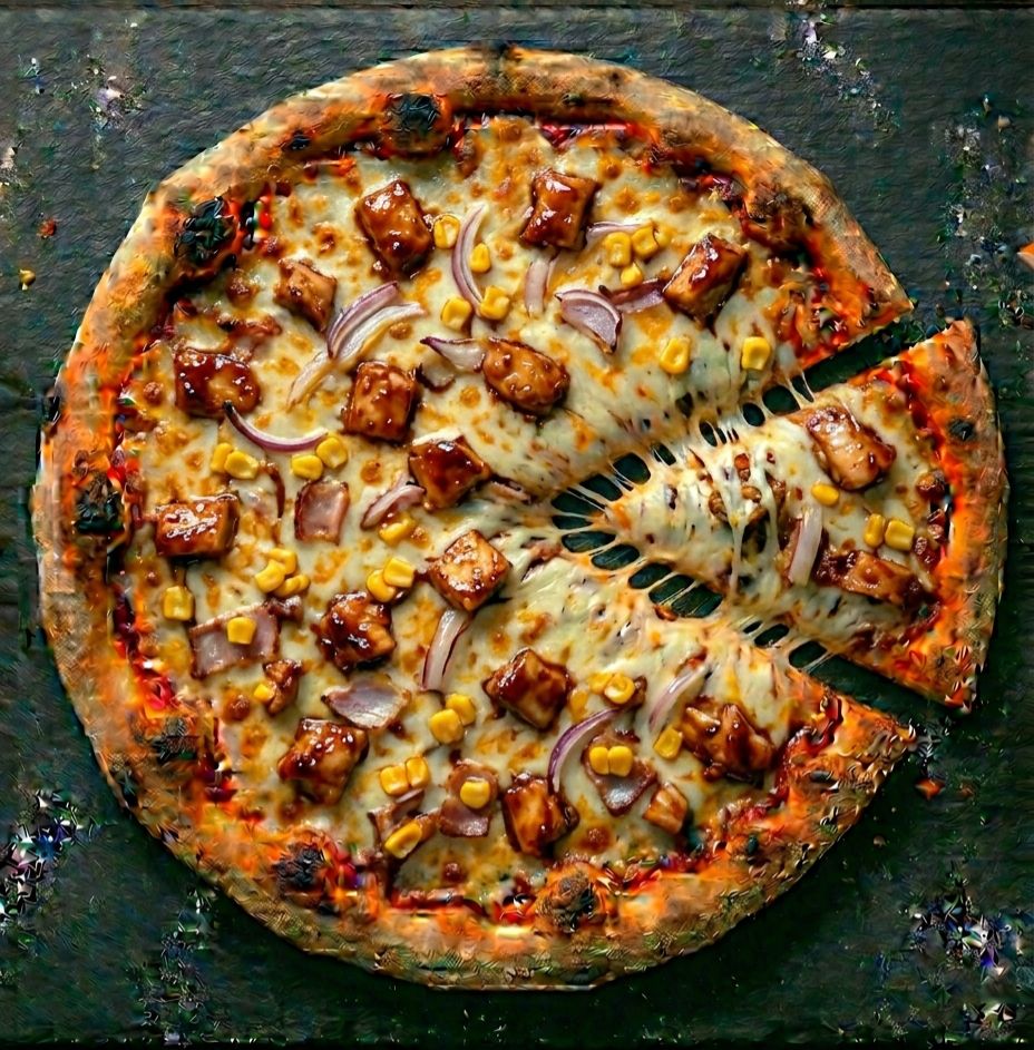 Artisan deep dish pizza made from scratch at Cheezly Pizza Canada